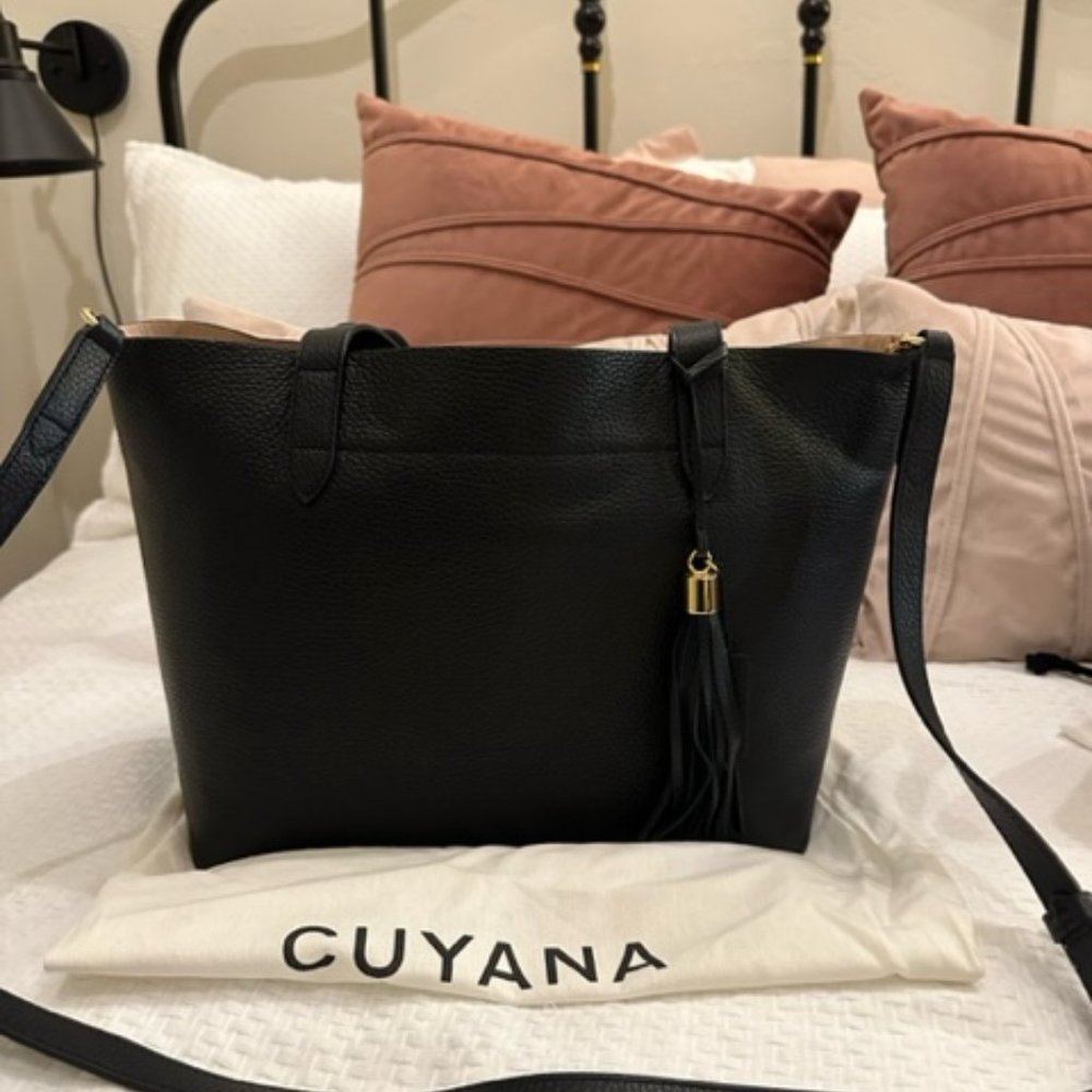 Black Leather Tote